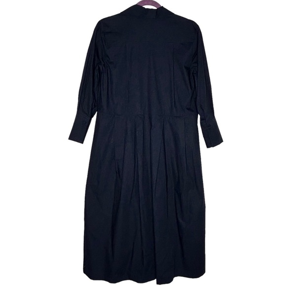 Chepè Navy Blue Cotton Button Down Lagenlook Maxi Dress - Picture 3 of 15